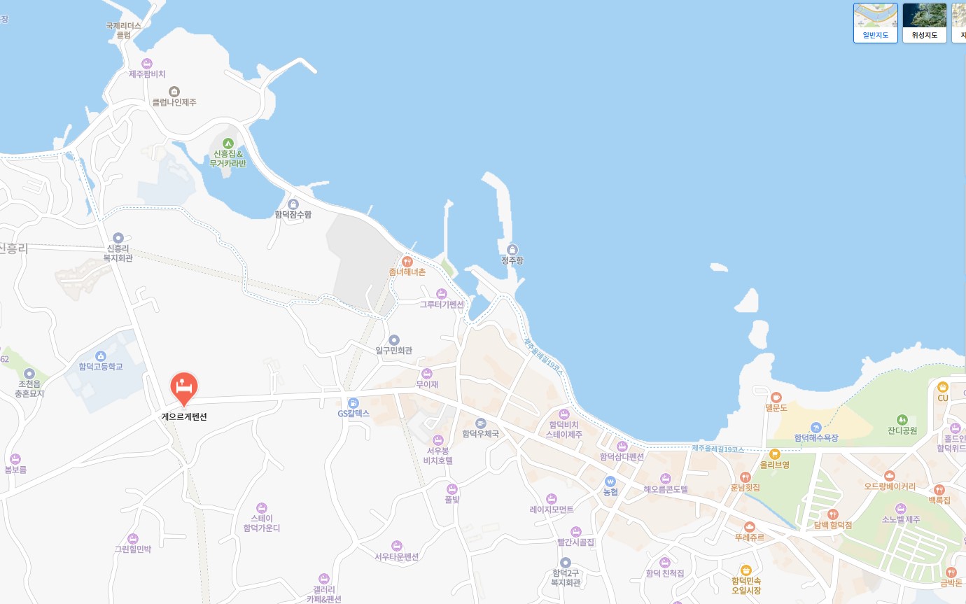 게으르게 찾아오시는 길 지도